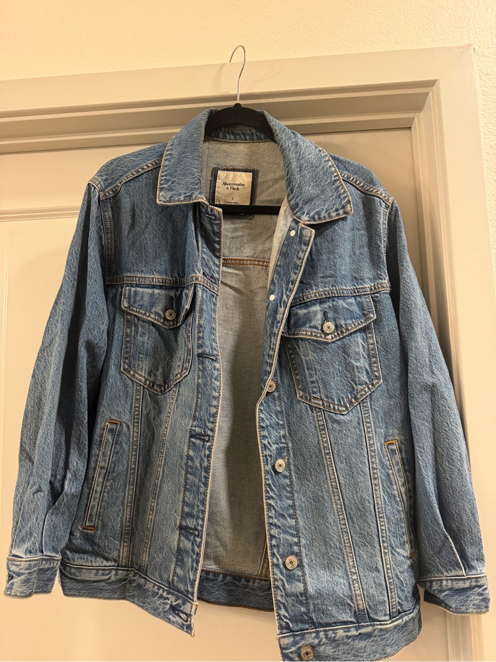Abercrombie & Fitch Light Blue Denim Jacket